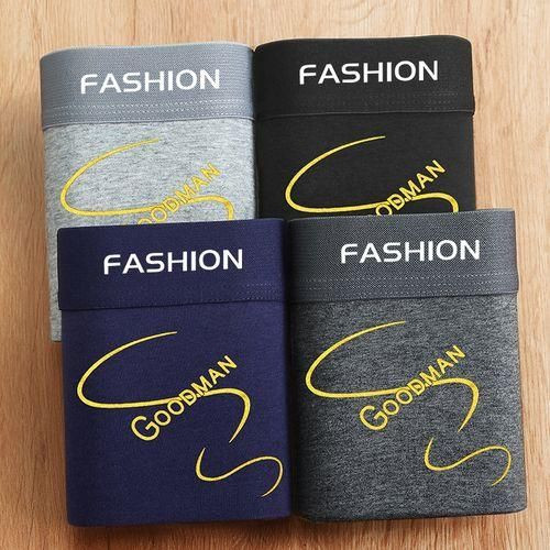 Men's Fashion Casual Classic Briefs 4-Piece Set - Multicolor