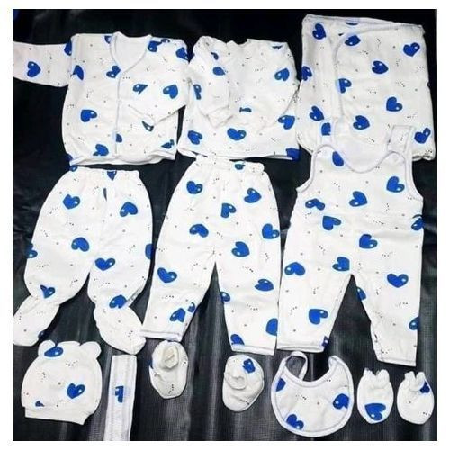Set of  New Born Overall Sleep Suits, Bib, Flannel,cap