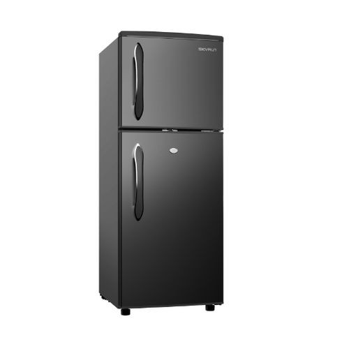 Skyrun 118L Double Door Top Mount Fridge - Black