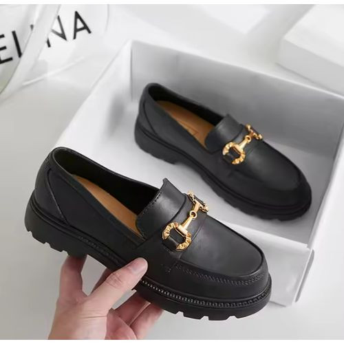Casual Office Walking Comfortable Elegant Loafer For Women - Neoprene Rubber - Black