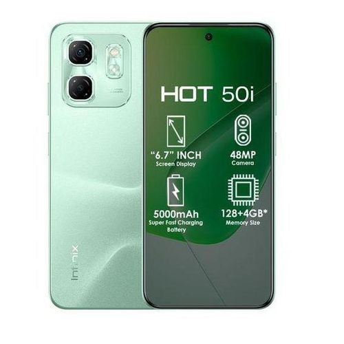 Infinix Hot 50i 6.78" 4GB RAM/128GB ROM Android 13- Green